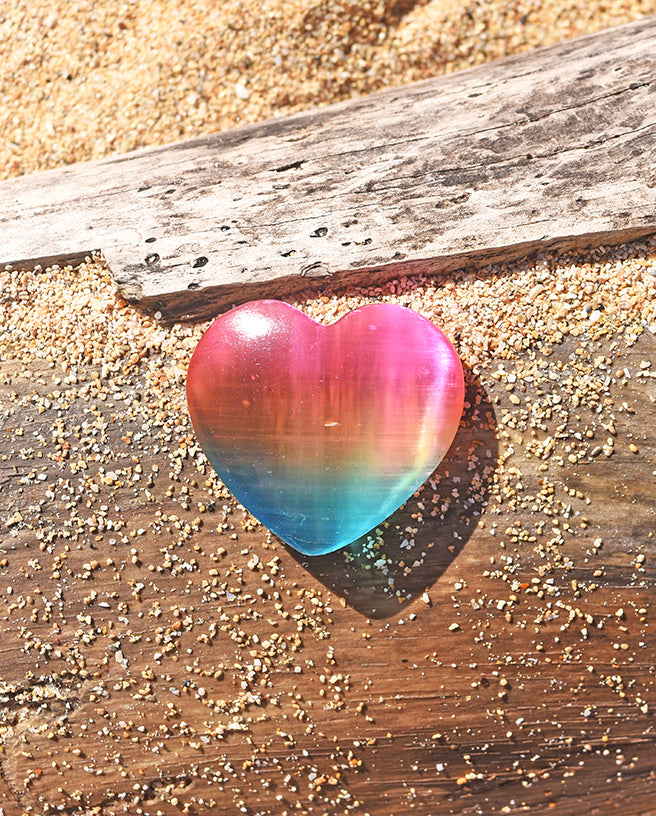 rainbow crystal heart 